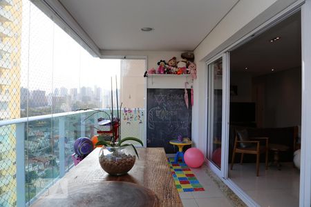 Varanda gourmet de apartamento à venda com 3 quartos, 129m² em Paraíso do Morumbi, São Paulo