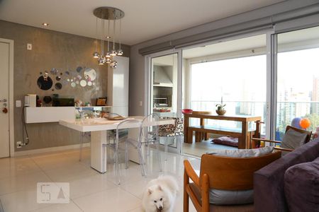 Sala de apartamento à venda com 3 quartos, 129m² em Paraíso do Morumbi, São Paulo