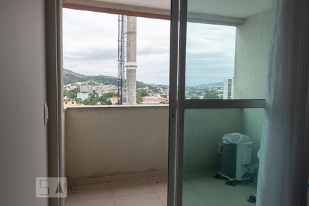 Varanda da sala de apartamento para alugar com 1 quarto, 35m² em Campo Grande, Rio de Janeiro