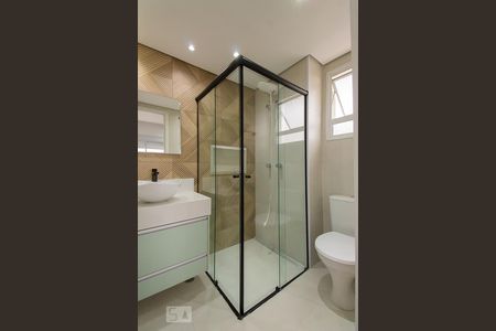 Banheiro  de kitnet/studio para alugar com 1 quarto, 33m² em Ipiranga, São Paulo