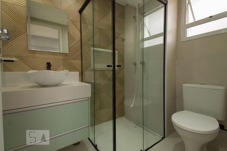 Banheiro  de kitnet/studio para alugar com 1 quarto, 33m² em Ipiranga, São Paulo