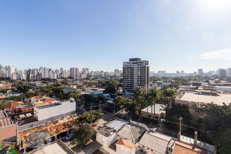Vista de kitnet/studio para alugar com 1 quarto, 28m² em Indianópolis, São Paulo