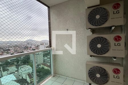 Varanda da Sala de apartamento para alugar com 2 quartos, 60m² em Vila Matias, Santos