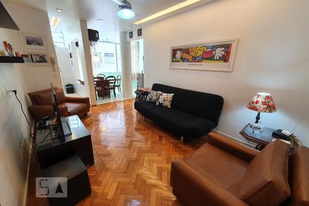 Sala de apartamento para alugar com 1 quarto, 62m² em Copacabana, Rio de Janeiro