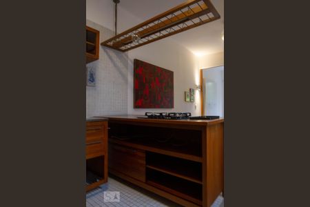 Cozinha de apartamento para alugar com 1 quarto, 45m² em Leblon, Rio de Janeiro