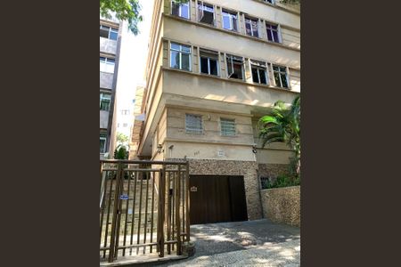 Fachada e portaria de apartamento para alugar com 1 quarto, 45m² em Leblon, Rio de Janeiro