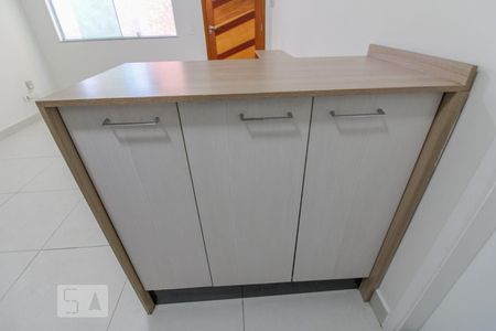 Casa de condomínio à venda com 40m², 1 quarto e 1 vagaDetalhe - Cozinha