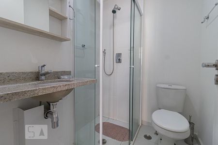 Banheiro de kitnet/studio à venda com 1 quarto, 23m² em Centro, São Paulo