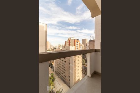 Varanda da sala de apartamento para alugar com 1 quarto, 55m² em Jardim Paulista, São Paulo