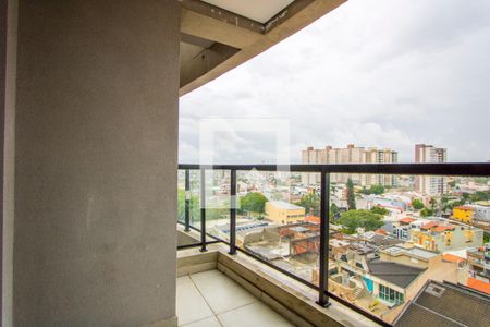 Varanda da sala de apartamento para alugar com 3 quartos, 90m² em Vila Assunção, Santo André