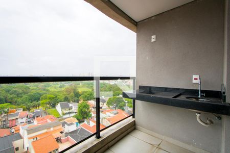 Varanda da sala de apartamento para alugar com 3 quartos, 90m² em Vila Assunção, Santo André