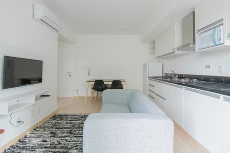 Sala/Cozinha de apartamento para alugar com 1 quarto, 42m² em Vila Clementino, São Paulo