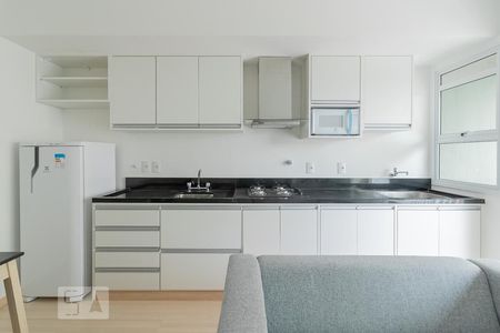 Sala/Cozinha de apartamento para alugar com 1 quarto, 42m² em Vila Clementino, São Paulo