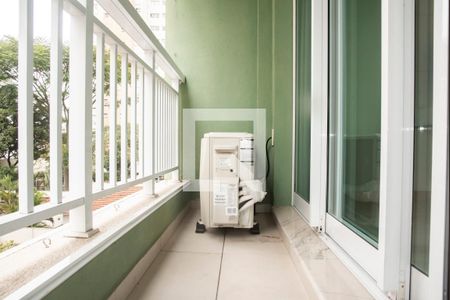 Varanda da Sala/Cozinha de apartamento para alugar com 1 quarto, 42m² em Vila Clementino, São Paulo