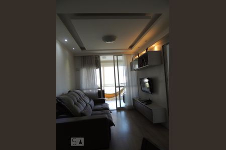 Sala 2 - Sofá, ar-condicionado, TV de apartamento para alugar com 2 quartos, 75m² em Jacarepaguá, Rio de Janeiro
