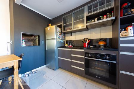 Sala / cozinha integrada de apartamento à venda com 1 quarto, 55m² em Camaquã, Porto Alegre