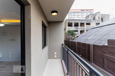 Varanda de kitnet/studio à venda com 1 quarto, 25m² em Centro, São Paulo