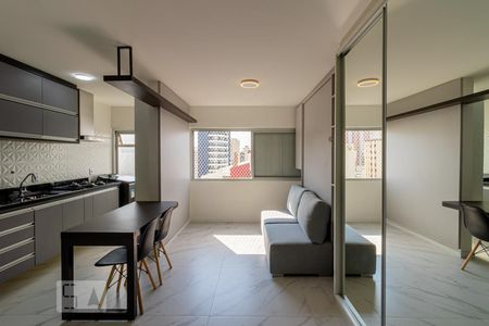 Quarto Sala de kitnet/studio para alugar com 1 quarto, 27m² em Jardim Vila Mariana, São Paulo