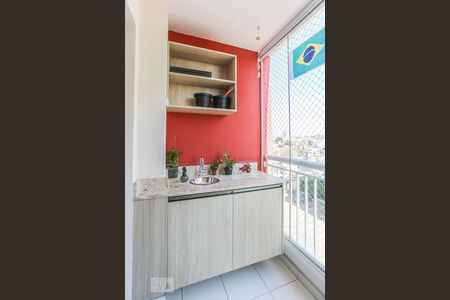 Varanda da Sala de apartamento à venda com 3 quartos, 70m² em Vila Nova Alba, São Paulo
