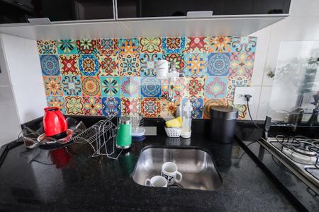 Cozinha de apartamento para alugar com 2 quartos, 49m² em Paraisópolis, São Paulo