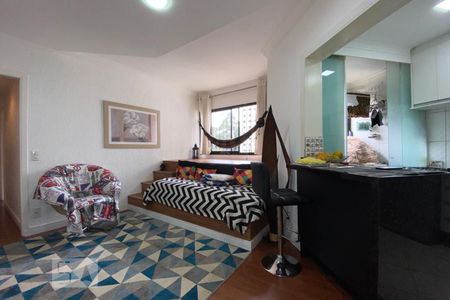 Sala de apartamento à venda com 2 quartos, 58m² em Vila Sonia do Taboao, Taboão da Serra