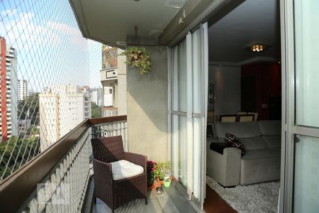 Varanda da Sala de apartamento à venda com 3 quartos, 150m² em Vila Andrade, São Paulo