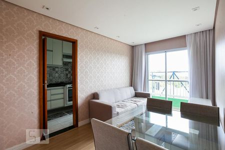 Sala de apartamento à venda com 2 quartos, 52m² em Jardim Sílvia, Santo André