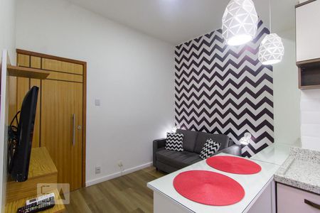 Sala de kitnet/studio para alugar com 1 quarto, 21m² em Laranjeiras, Rio de Janeiro