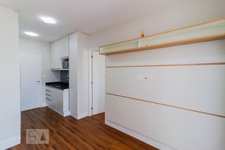 Sala - Painel de TV de apartamento para alugar com 1 quarto, 36m² em Consolação, São Paulo