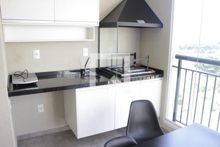 Studio para alugar com 38m², 1 quarto e 1 vagaSacada com churrasqueira