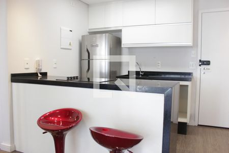 Studio para alugar com 38m², 1 quarto e 1 vagaCozinha com banquetas