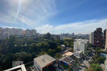 Vista da Sacada de apartamento à venda com 1 quarto, 65m² em Paraíso do Morumbi, São Paulo