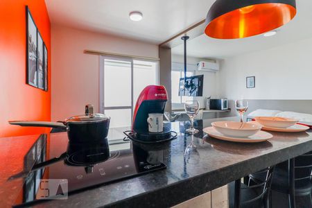 Studio à venda com 38m², 1 quarto e 1 vagaCozinha - Cooktop