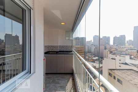 Studio à venda com 38m², 1 quarto e 1 vagaVaranda
