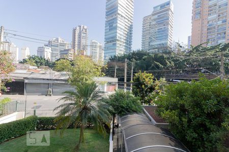 Vista Sala de apartamento para alugar com 1 quarto, 60m² em Moema, São Paulo