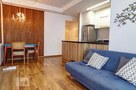 Sala de apartamento para alugar com 1 quarto, 56m² em Cerqueira César, São Paulo