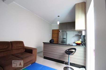 Sala de apartamento à venda com 2 quartos, 50m² em Vila Suica, Santo André