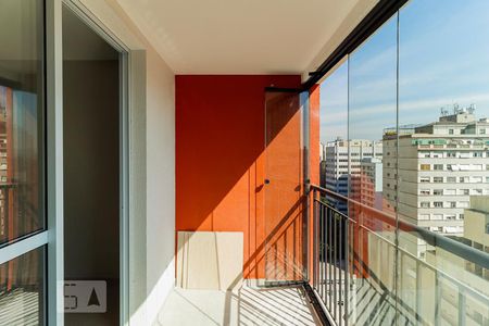 Varanda de kitnet/studio à venda com 1 quarto, 25m² em Consolação, São Paulo