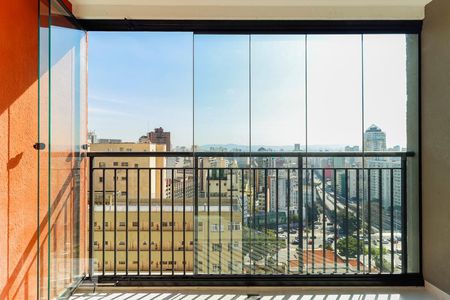 Varanda - Janela Antirruído de kitnet/studio à venda com 1 quarto, 25m² em Consolação, São Paulo