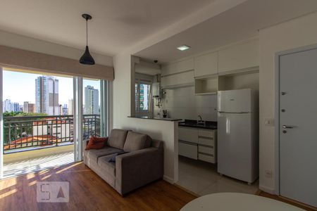 Sala de apartamento para alugar com 1 quarto, 45m² em Vila Regente Feijó, São Paulo