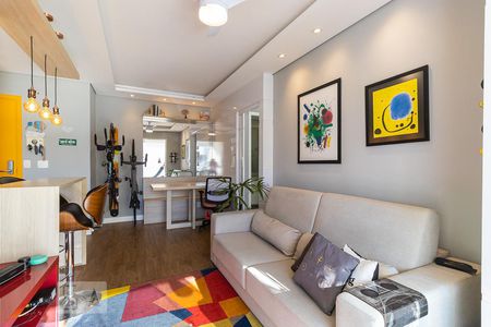 Sala de apartamento à venda com 1 quarto, 45m² em Vila Lídia, Campinas