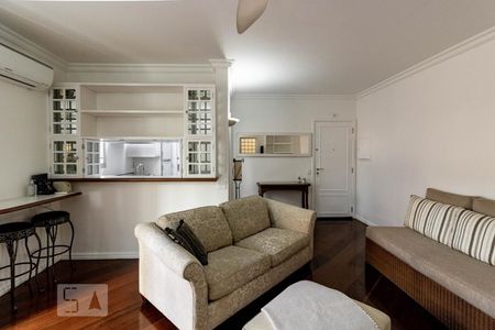 Sala de apartamento para alugar com 1 quarto, 56m² em Vila Nova Conceição, São Paulo