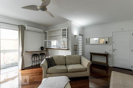 Sala de apartamento para alugar com 1 quarto, 56m² em Vila Nova Conceição, São Paulo
