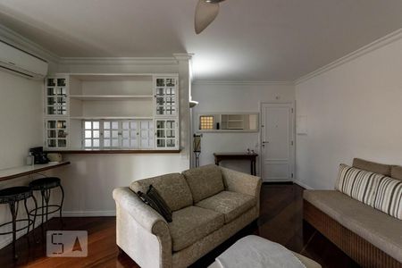 Sala de apartamento para alugar com 1 quarto, 56m² em Vila Nova Conceição, São Paulo
