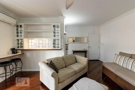 Sala de apartamento para alugar com 1 quarto, 56m² em Vila Nova Conceição, São Paulo