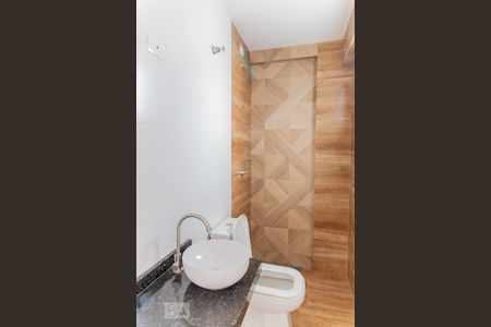 Banheiro de apartamento à venda com 1 quarto, 55m² em Jardim, Santo André