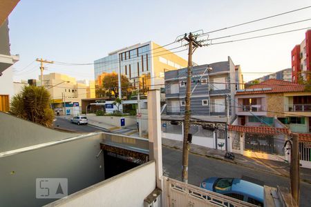 Vista da sala de casa de condomínio à venda com 3 quartos, 250m² em Vila Dora, Santo André