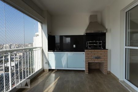 Varanda da Sala de apartamento para alugar com 3 quartos, 130m² em Chácara Mafalda, São Paulo