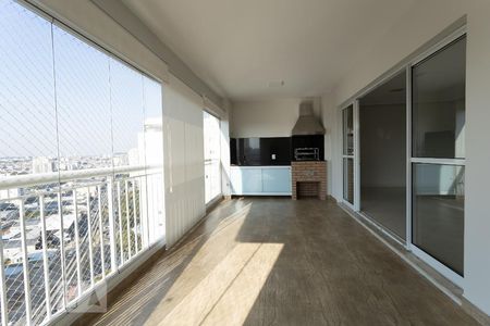 Varanda da Sala de apartamento para alugar com 3 quartos, 130m² em Chácara Mafalda, São Paulo