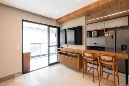 Sala de apartamento para alugar com 2 quartos, 63m² em Vila Olímpia, São Paulo